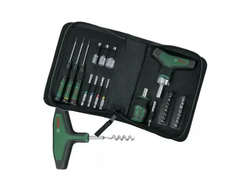Set unelte de mana Bosch Advent Calendar (Verde/Negru)
