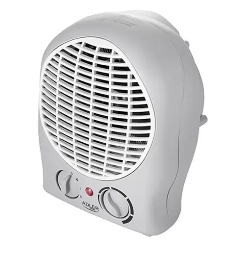 Mini aeroterma Adler AD 7717, 2000W, 2 setari putere, Protectie supraincalzire (Alb)