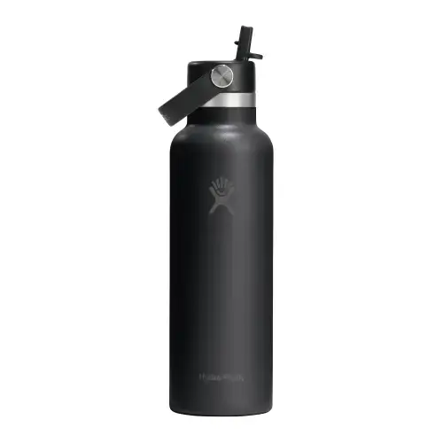 Sticla termos, inox, 620ml, inchStandard Strawinch, Hydro Flask (Negru)