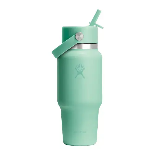Sticla termos, inox, 710ml, inchWide Strawinch, Hydro Flask (Verde deschis)