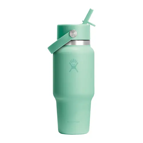Sticla termos, inox, 710ml, inchWide Strawinch, Hydro Flask (Verde deschis)