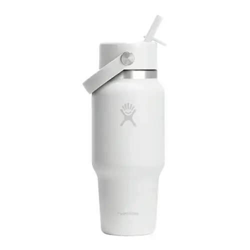 Sticla termos, inox, 710ml, inchWide Strawinch, Hydro Flask (Alb)