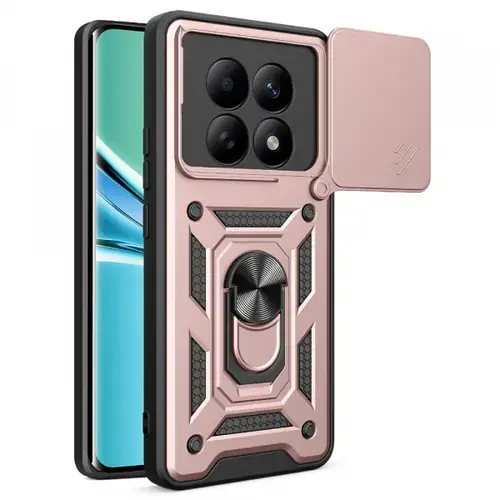 Husa pentru Xiaomi Poco M8 / Redmi Note 15 5G / Note 15 4G, Techsuit, CamShield, Roz Aurie