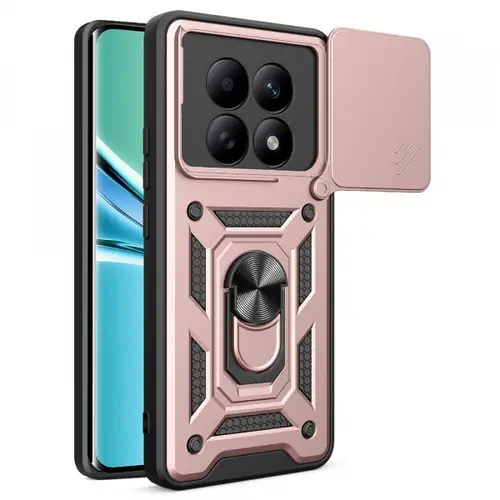 Husa pentru Xiaomi Poco M8 / Redmi Note 15 5G / Note 15 4G, Techsuit, CamShield, Roz Aurie