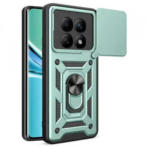 Husa pentru Xiaomi Poco M8 / Redmi Note 15 5G / Note 15 4G, Techsuit, CamShield, Verde