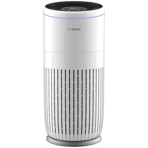 Purificator de aer Bosch Air 6000 Wi-Fi, CADR 600m3/h, Prefiltru, Filtru HEPA H13, filtru carbon activ, filtru antibacterian, senzor temperatura si umiditate, senzor de praf (Alb)