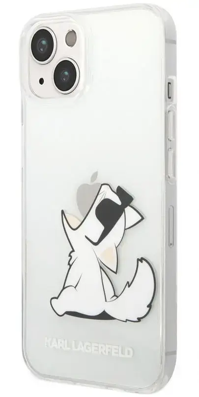 Protectie Spate Karl Lagerfeld Choupette Eat pentru Apple iPhone 14 Plus (Transparent)