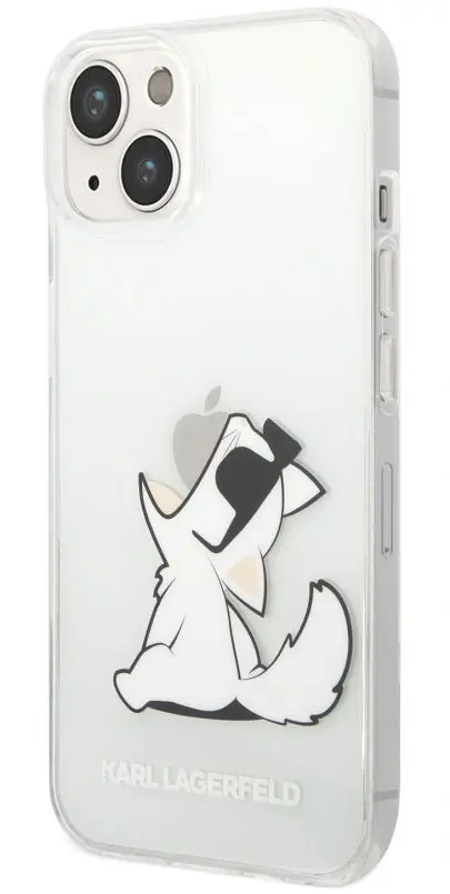 Protectie Spate Karl Lagerfeld Choupette Eat pentru Apple iPhone 14 Plus (Transparent)