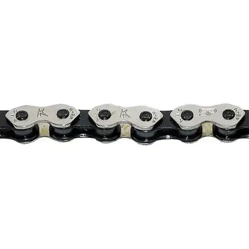 Lant KMC K1 Wide Single-Speed, 100 Zale, Argintiu/Negru