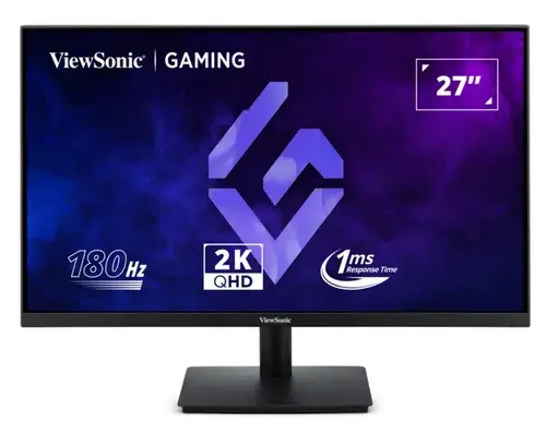 Monitor IPS LED ViewSonic 27inch VX27G1-2K, QHD (2560 x 1440), HDMI, DisplayPort, 180 Hz, 1 ms (Negru)