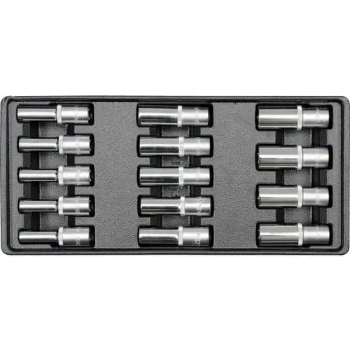 Set 14 chei tubulare Yato 8-21 mm, prindere patrat 1/2 inch