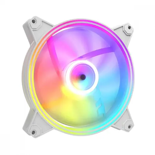 Ventilator Modecom VOLCANO APEX, 120x120x25mm, 1400 rpm, ARGB, 4 pin PWM (Alb)