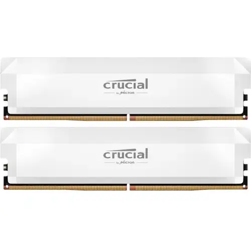 Memorii Crucial Pro Overclocking CP2K32G64C40U5W Intel XPM 3.0/AMD EXPO, 64 GB (2x 32GB), DDR5-6400 MHz, CL 40, Dual Channel