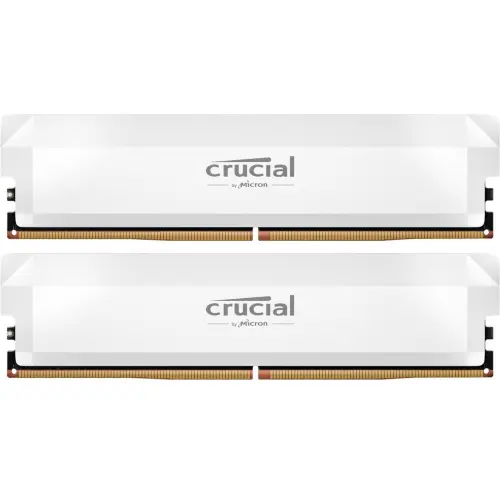 Memorii Crucial Pro Overclocking CP2K32G64C40U5W Intel XPM 3.0/AMD EXPO, 64 GB (2x 32GB), DDR5-6400 MHz, CL 40, Dual Channel