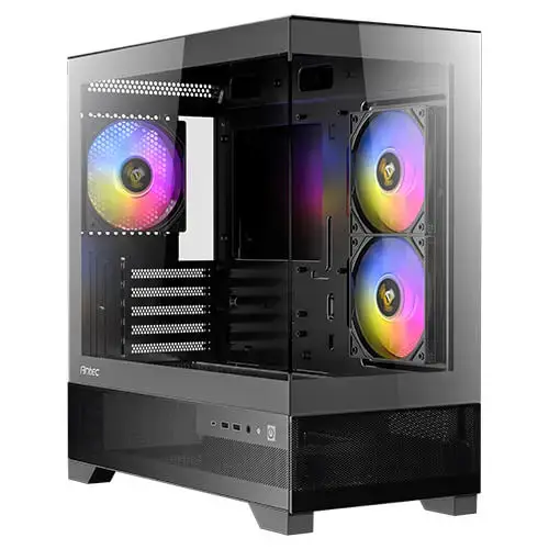 Carcasa Antec CX500 RGB, Mini Tower, Fara sursa (Negru)