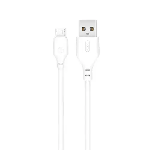 Cablu de date XO Design NB103, USB-A - microUSB, 18W, 1m (Alb)