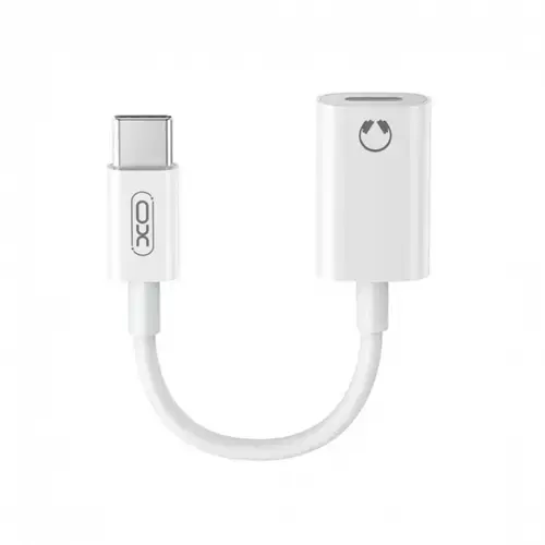 Adaptor audio XO Design NB-R268B, USB-C - Lightning , 0.12m (Alb)