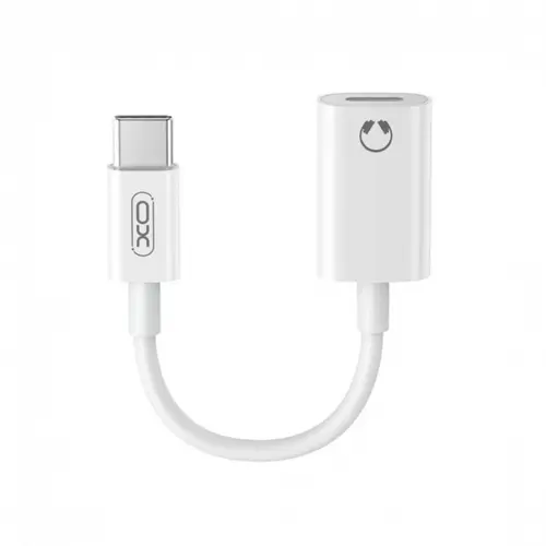Adaptor audio XO Design NB-R268B, USB-C - Lightning , 0.12m (Alb)