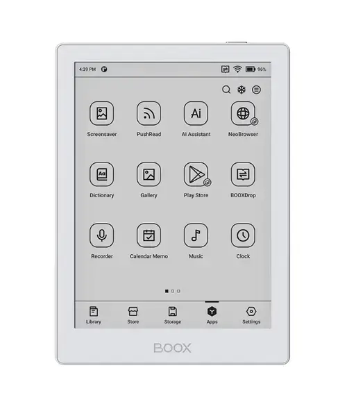 eBook Reader Onyx Boox Go 6inch, Ecran HD Carta 1300 6inch, 2GB RAM, 32GB Flash, Wi-Fi, Bluetooth, USB-C, Android 11 (Alb)