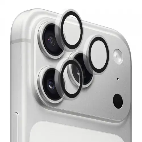 Folie de protectie Camera Spate Blueo Metal Frame pentru Apple iPhone 17 Pro Max / 17 Pro, Sticla Securizata