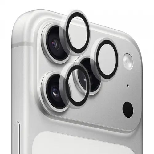 Folie de protectie Camera Spate Blueo Metal Frame pentru Apple iPhone 17 Pro Max / 17 Pro, Sticla Securizata
