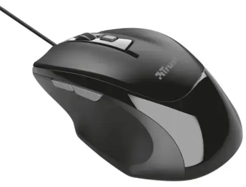 Mouse Optic Trust Voca Comfort, 2400 Dpi (Negru)