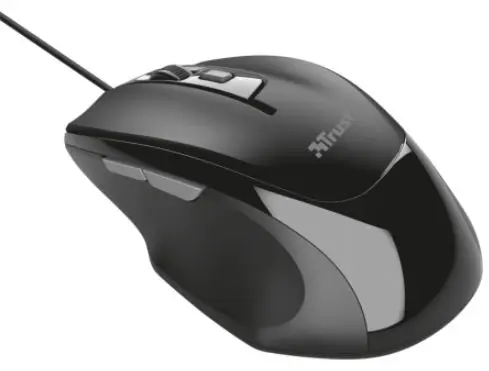Mouse Optic Trust Voca Comfort, 2400 Dpi (Negru)