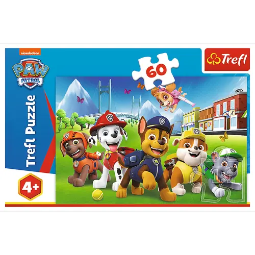 Puzzle Trefl Cateii in iarba, 60 piese, 27 X 20 cm (Multicolor)