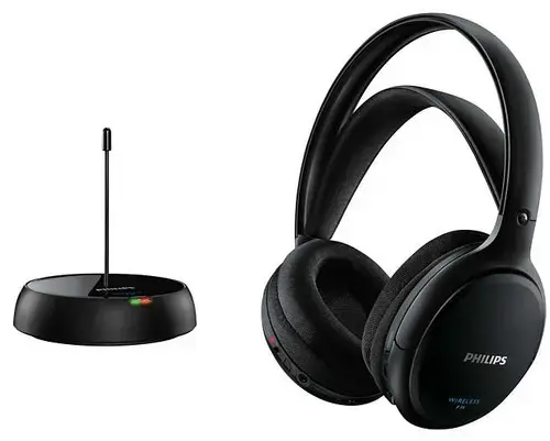 Casti Stereo Philips SHC5200, Wireless (Negru)