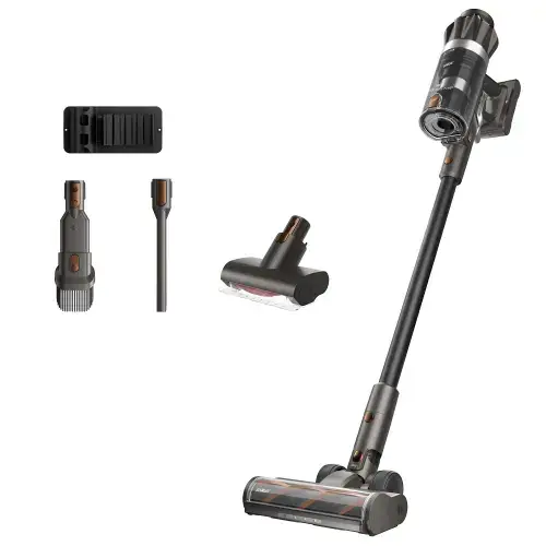 Aspirator vertical fara fir 2 in 1 Samus Cyclone Ultra Pro, 600 W, Control digital cu 3 trepte aspirare, Recipient 0.65 l, Autonomie 83/40/25 min, Putere aspirare 33Kpa (Negru)