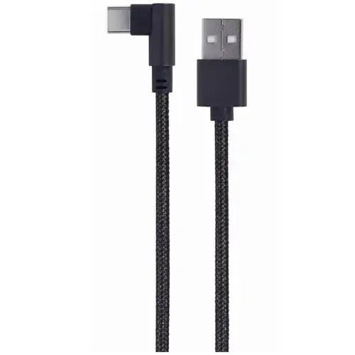 Cablu alimentare si date Gembird, USB 2.0 (T) la USB 2.0 Type-C (T), 0.2m, Negru, CC-USB2-AMCML-0.2M
