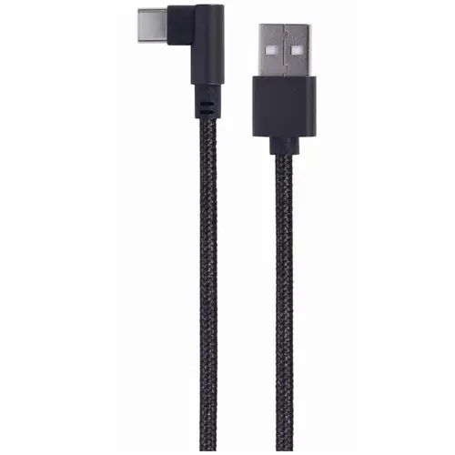 Cablu alimentare si date Gembird, USB 2.0 (T) la USB 2.0 Type-C (T), 0.2m, Negru, CC-USB2-AMCML-0.2M