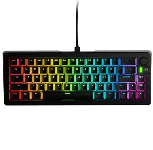 Tastatura Gaming Glorious GMMK 3 65% Prebuilt, Wired, USB, RGB (Negru)