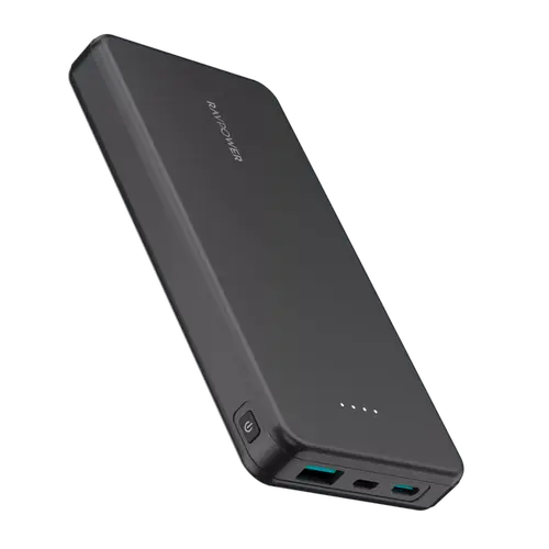 Baterie externa RavPower RP-PB1215, 10.000 mAh, 15W, USB-C, USB-A, microUSB (Negru)