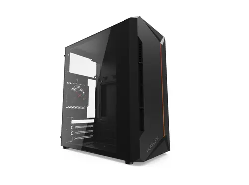 Carcasa Krux Astro, iluminare aRGB, Middle Tower, Fara sursa (Negru)