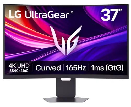 Monitor Gaming VA LED LG 36.5inch 37G800A-B, UHD (3840 x 2160), HDMI, DisplayPort, Ecran curbat, Pivot, Boxe, 165 Hz, 1 ms (Negru)