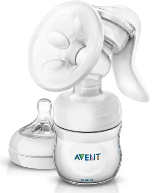 Pompa pentru san manuala cu biberon pentru hranire naturala Philips Avent SCF330/20