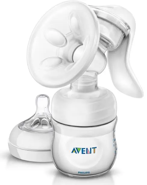 Pompa pentru san manuala cu biberon pentru hranire naturala Philips Avent SCF330/20