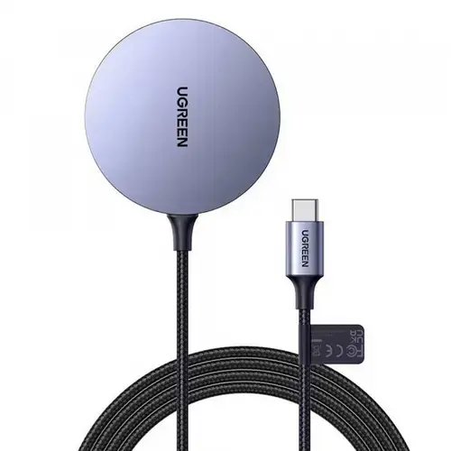 Incarcator UGREEN CD245, Wireless, 15W (Gri)