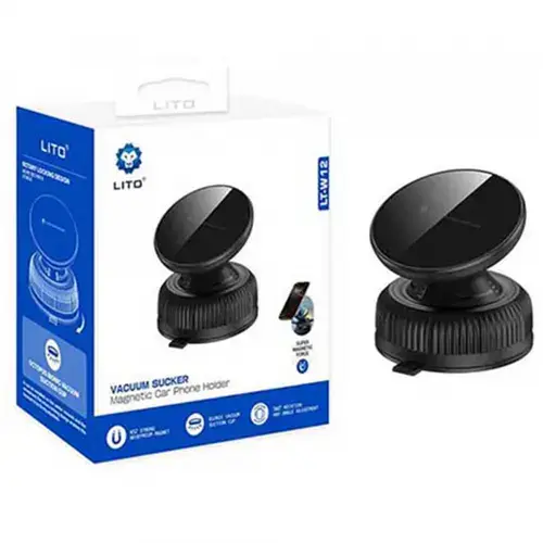 Suport Auto Magnetic Lito LT-W12, Universal (Negru)