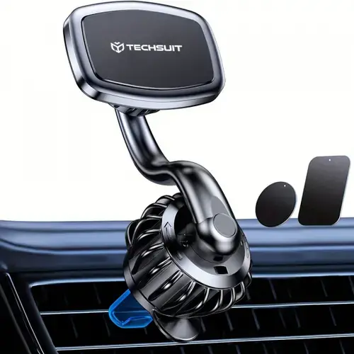 Suport Auto Magnetic Techsuit S3, Universal (Negru)