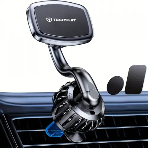 Suport Auto Magnetic Techsuit S3, Universal (Negru)