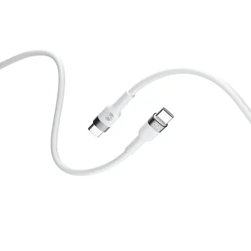 Cablu date/incarcare Forever Flexible, 60W, 2m, USB-C - USB-C (Alb)