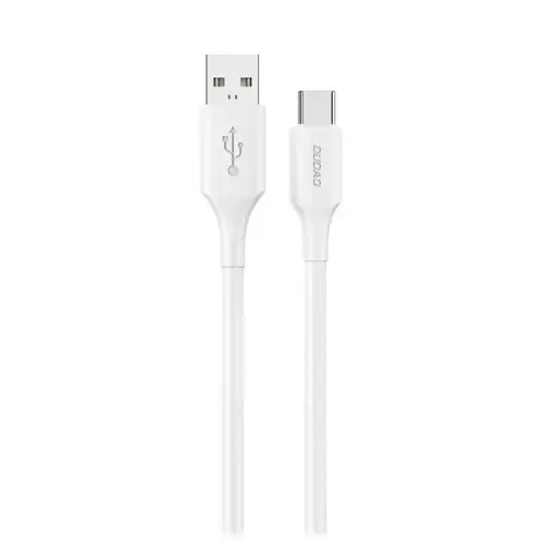 Cablu de date/incarcare Dudao L2sT, 60W, 1.2m, USB-A - USB-C (Alb)