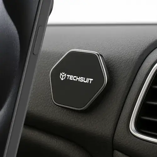 Suport Auto Magnetic Techsuit HOLD210-C, Universal (Negru)