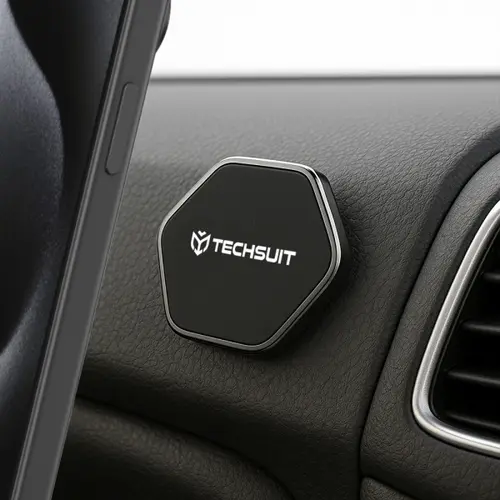 Suport Auto Magnetic Techsuit HOLD210-C, Universal (Negru)