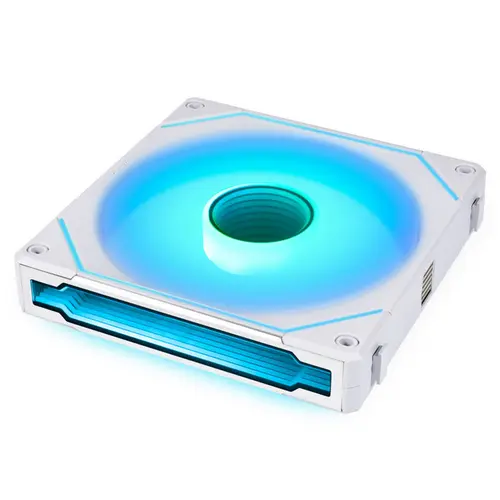 Vantilator Lian Li UNI FAN SL-INF 140, iluminare aRGB, PWM, 140mm (Alb)