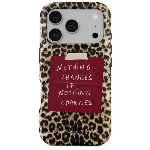 Husa telefon Burga Dual Layer Magsafe Nothing Changes pentru Apple iPhone 17 Pro (Bej/Negru)