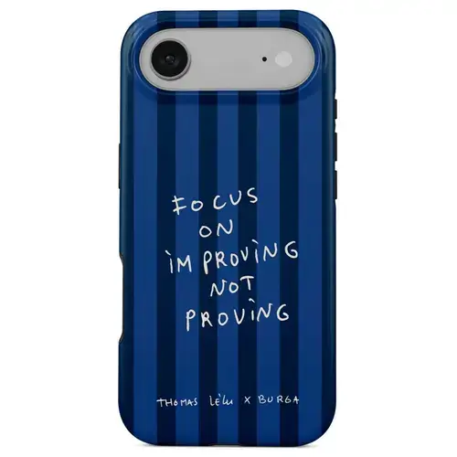 Husa telefon Burga Dual Layer Magsafe Focus On pentru Apple iPhone Air (Albastru)