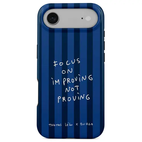 Husa telefon Burga Dual Layer Magsafe Focus On pentru Apple iPhone Air (Albastru)
